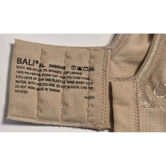 Bali Nude Bra Polka Dot Detail Very Good Condition Size Shows XL (& 34B See Tag) - Picture 5 of 5